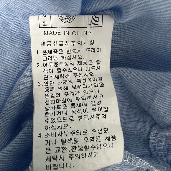 La Tium Womens Academia Lightweight Flowy Chic Preppy Beach Relaxed Shirt Large - Picture 10 of 12